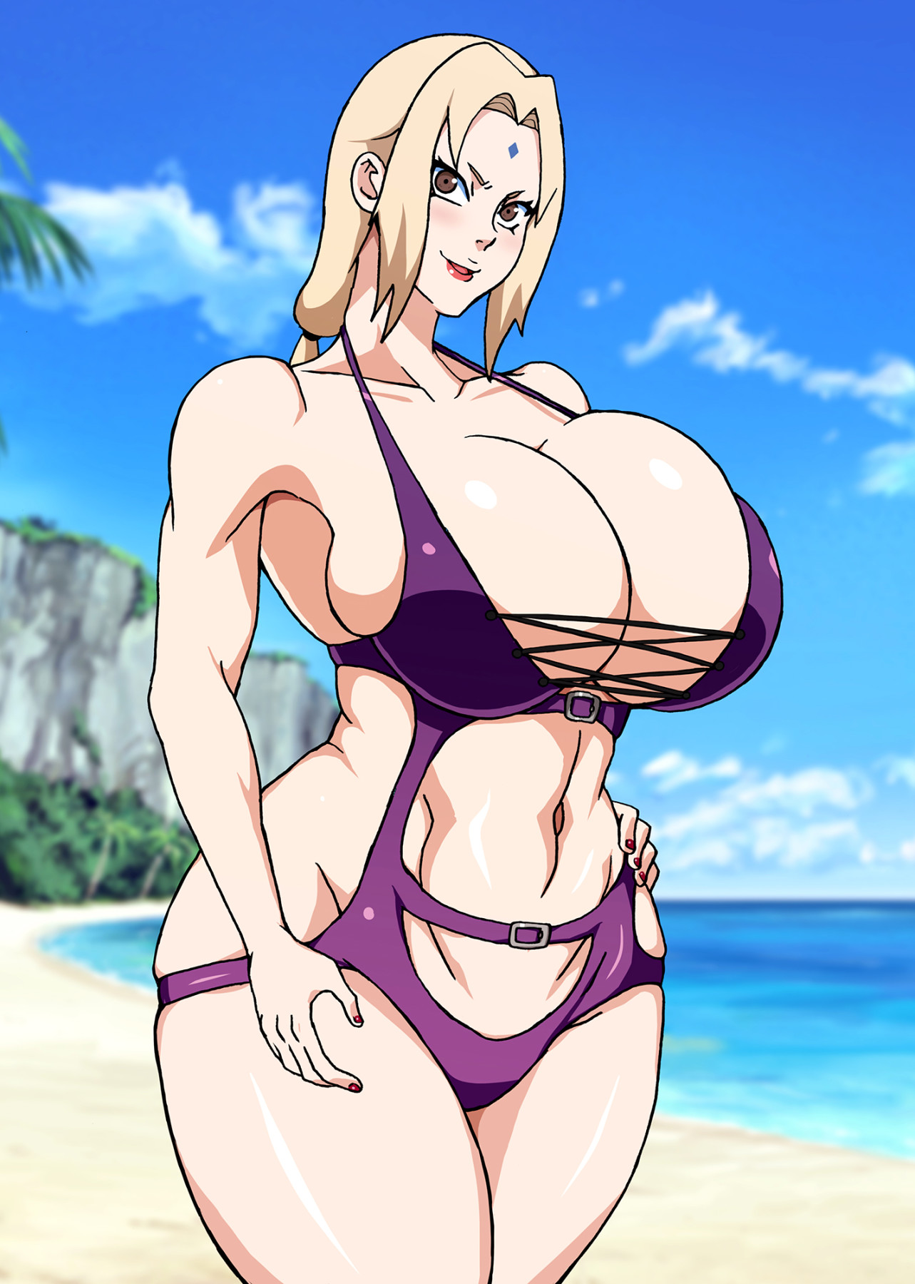 Hentai Manga Comic-After Tsunade's Obscene Beach-Read-30